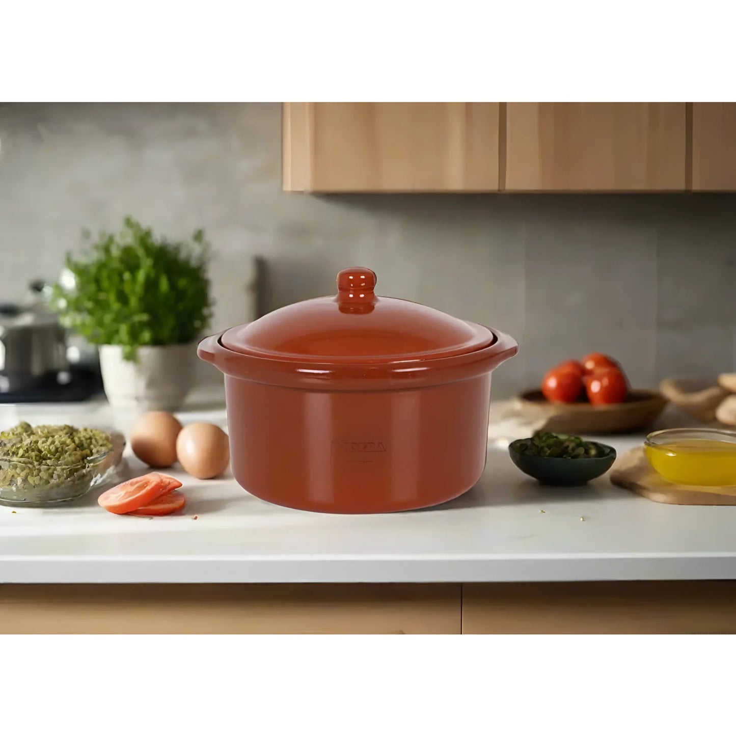 Azofra COCOTTE 25cm Spanish Terracotta Casserole Dish