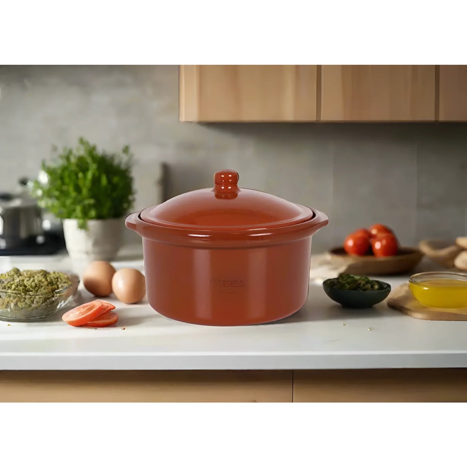 Azofra COCOTTE 25cm Spanish Terracotta Casserole Dish