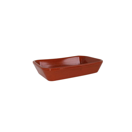 Azofra rectangular Spanish terracotta oven dish 29x20x6cm