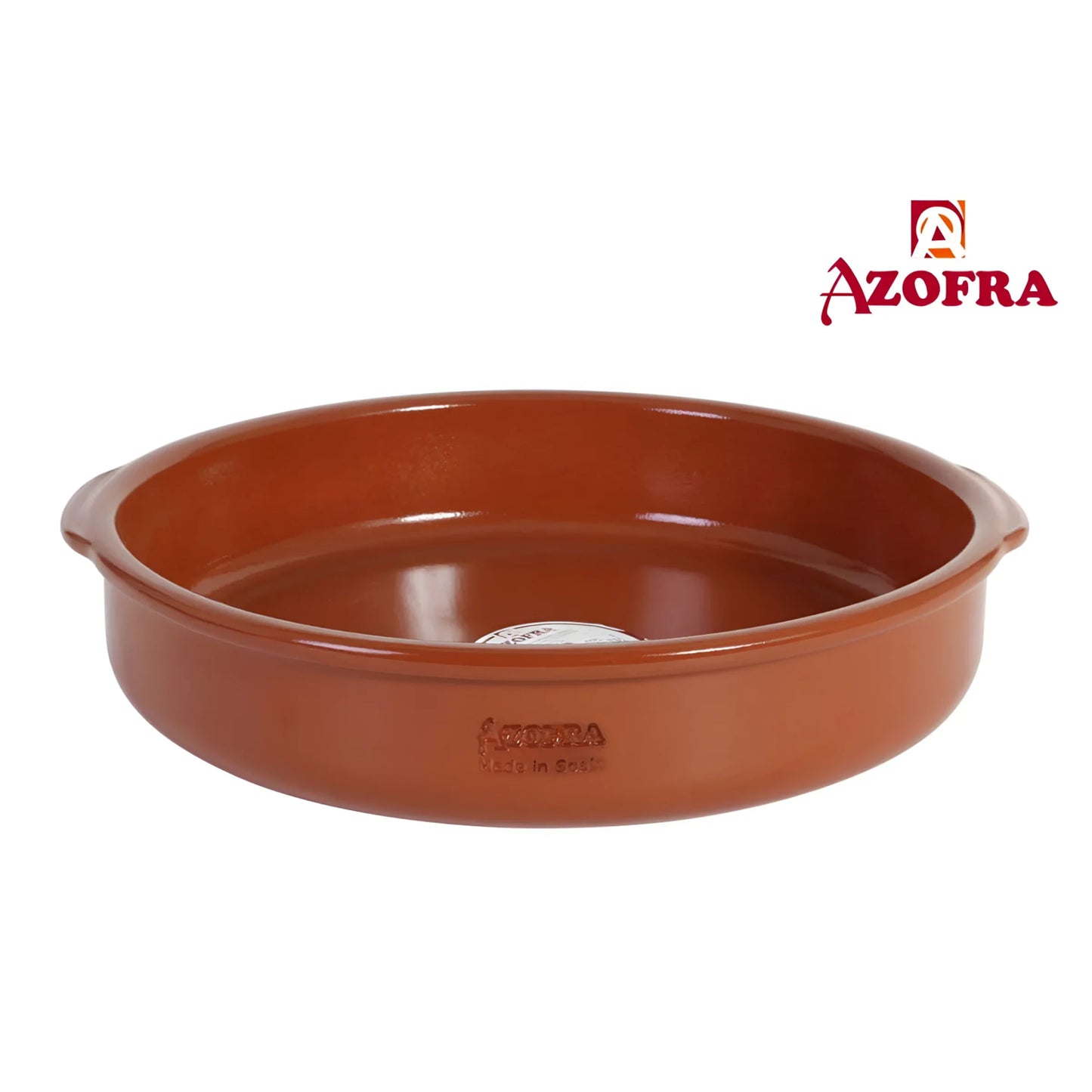 Azofra round Spanish terracotta oven dish casserole pan 36cm ceramic tapas cooking - Home Furniture & DIY:Cookware