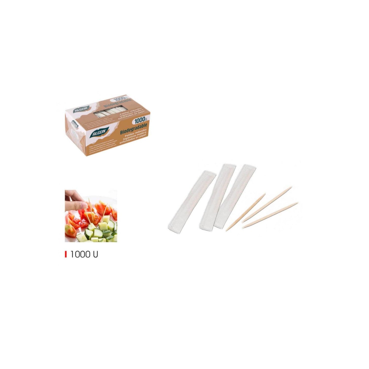 Bamboo Toothpicks Cocktail Picks Party Tableware box of 1000