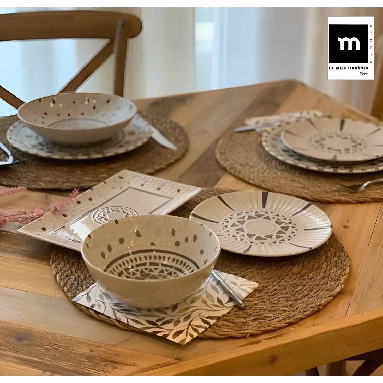BARROC stoneware soup pasta bowls dinner plates 21cm