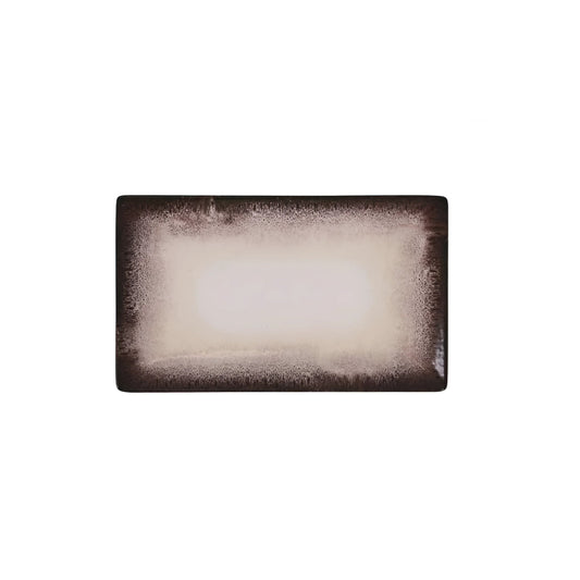 Barx iberica 25x15cm rectangular dessert plate side starter Stoneware Brown Flat