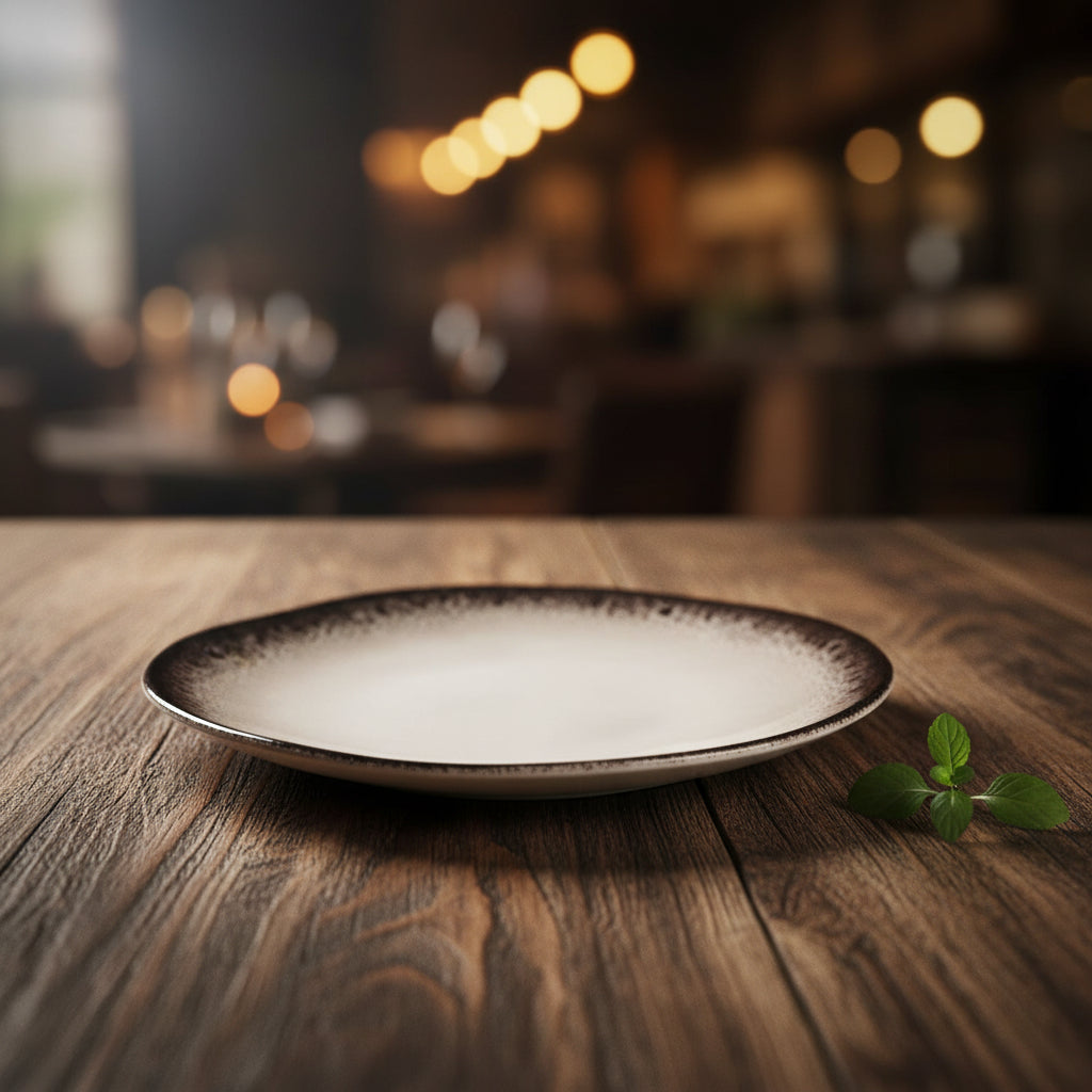 Barx Iberica irregular shape 20cm dessert plate Stoneware