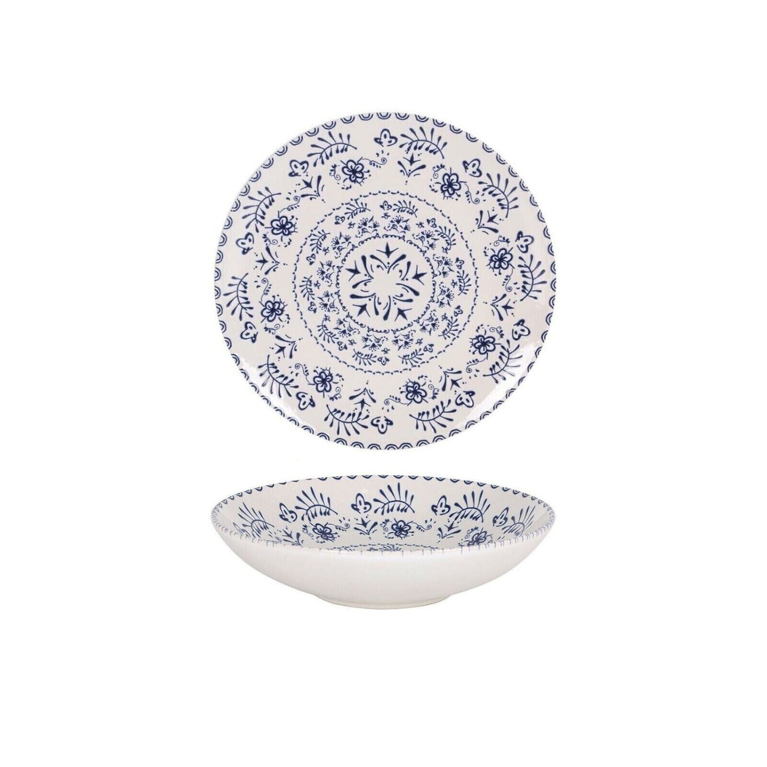 Blur 21cm pasta bowls Embossed Stoneware La Mediterranea