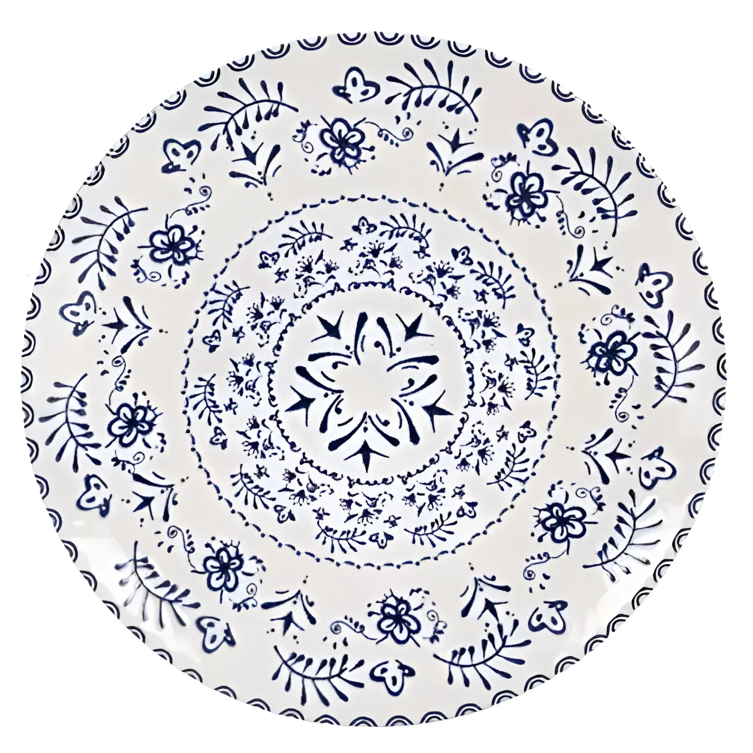 Blur 26cm dinner plates Embossed Stoneware La Mediterranea