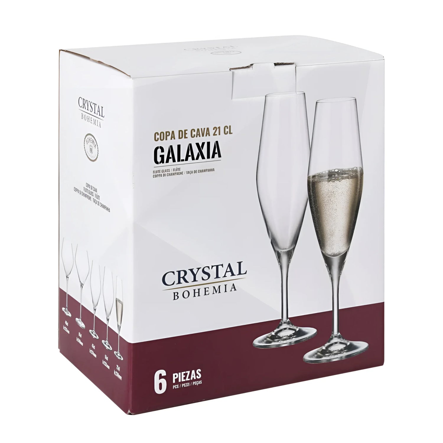 Bohemia Crystal Galaxy Champagne flutes 210ml