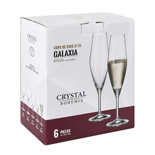 Bohemia Crystal Galaxy Champagne flutes 210ml