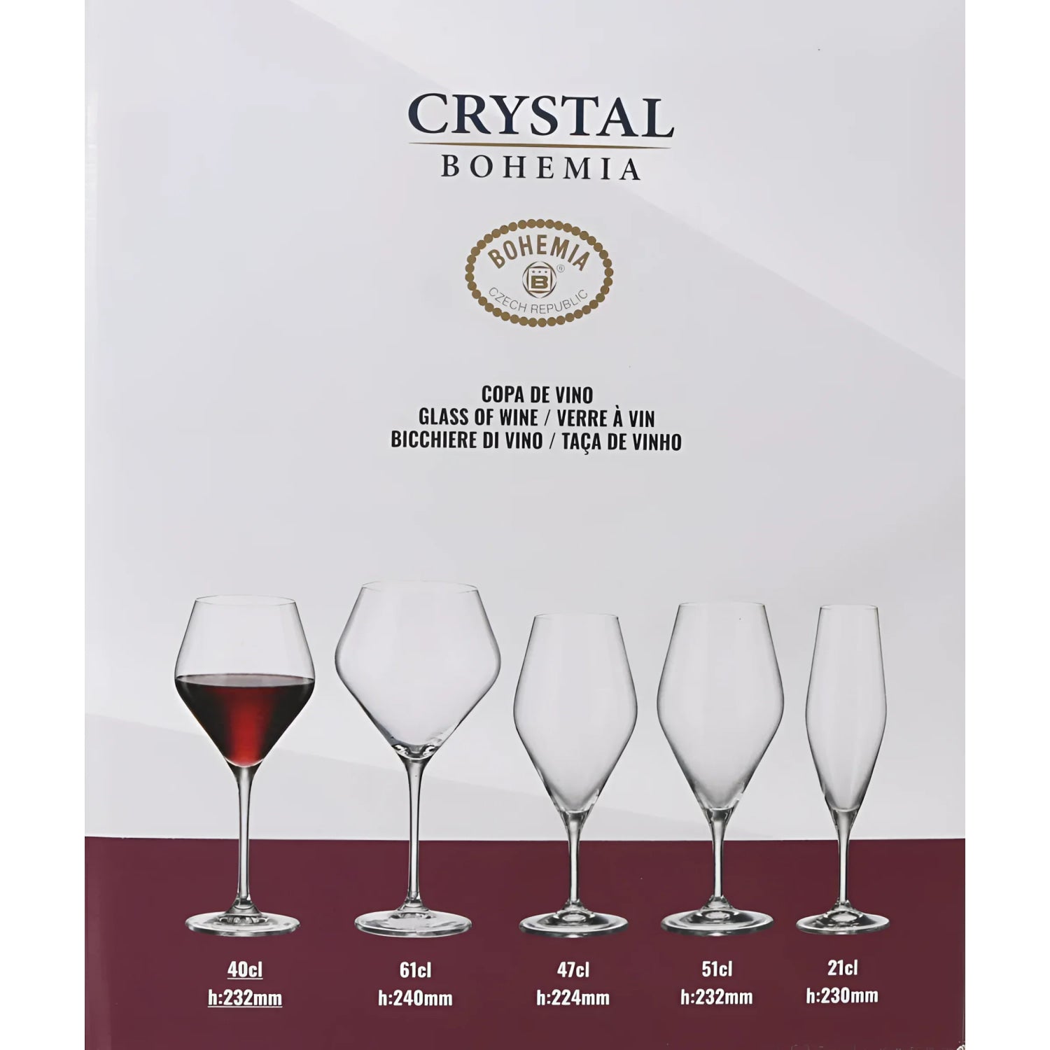 Bohemia Crystal Galaxy wine glass 400ml