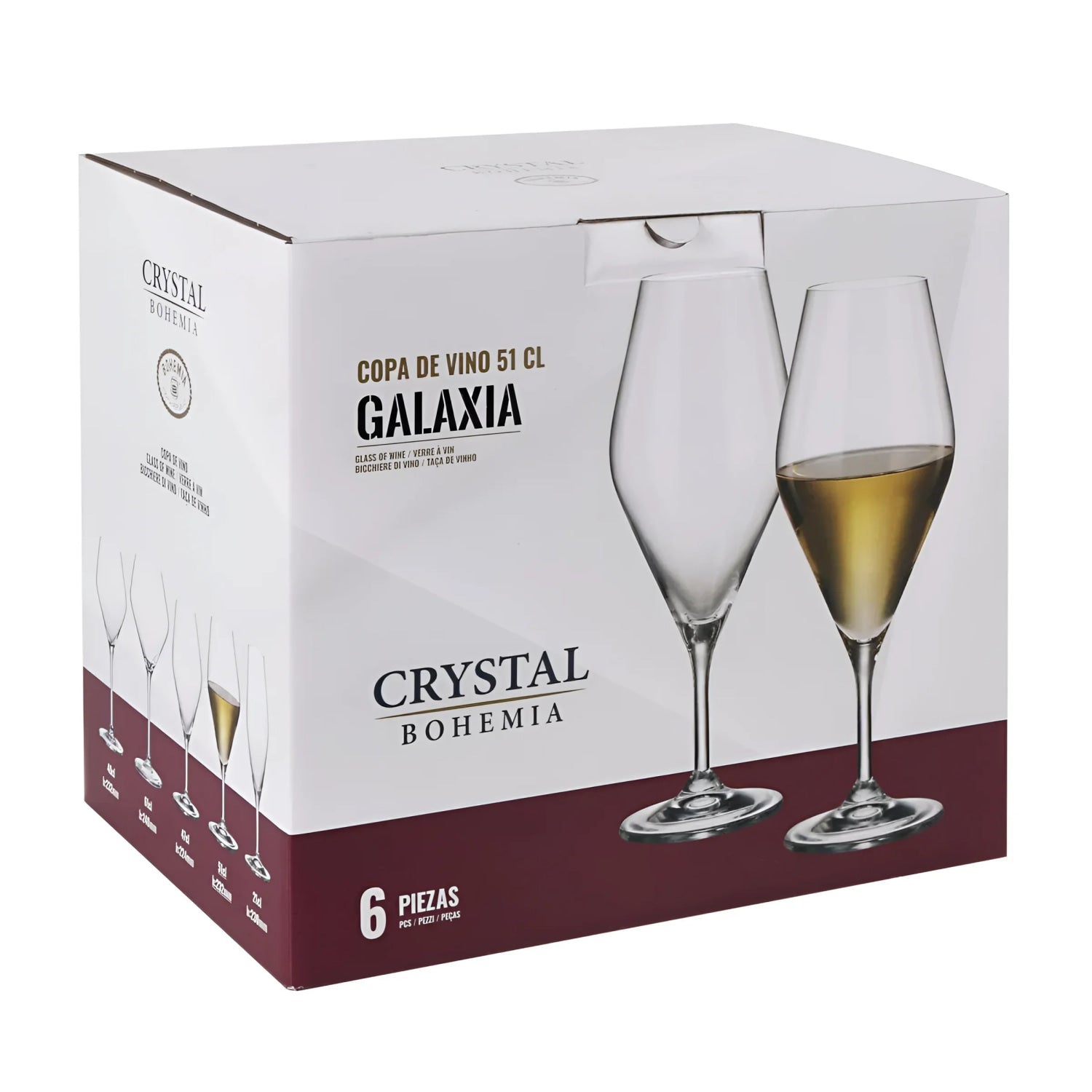 Bohemia Crystal Galaxy wine glasses 510ml