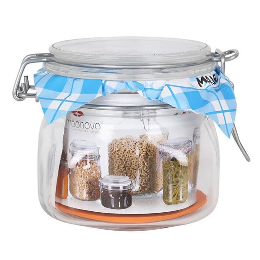 Borgonovo Primizie 0.5L Clip Top Hermetic Glass Food Storage Preserve Jar Canister Pot 500ml