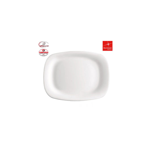 Bormioli Rocco 34x24cm Rectangular XL dinner Plates Tempered Glass