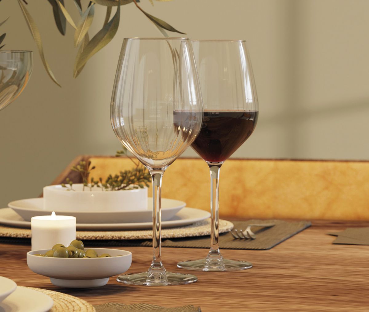 Brocante 500ml wine glasses Royal Leerdam