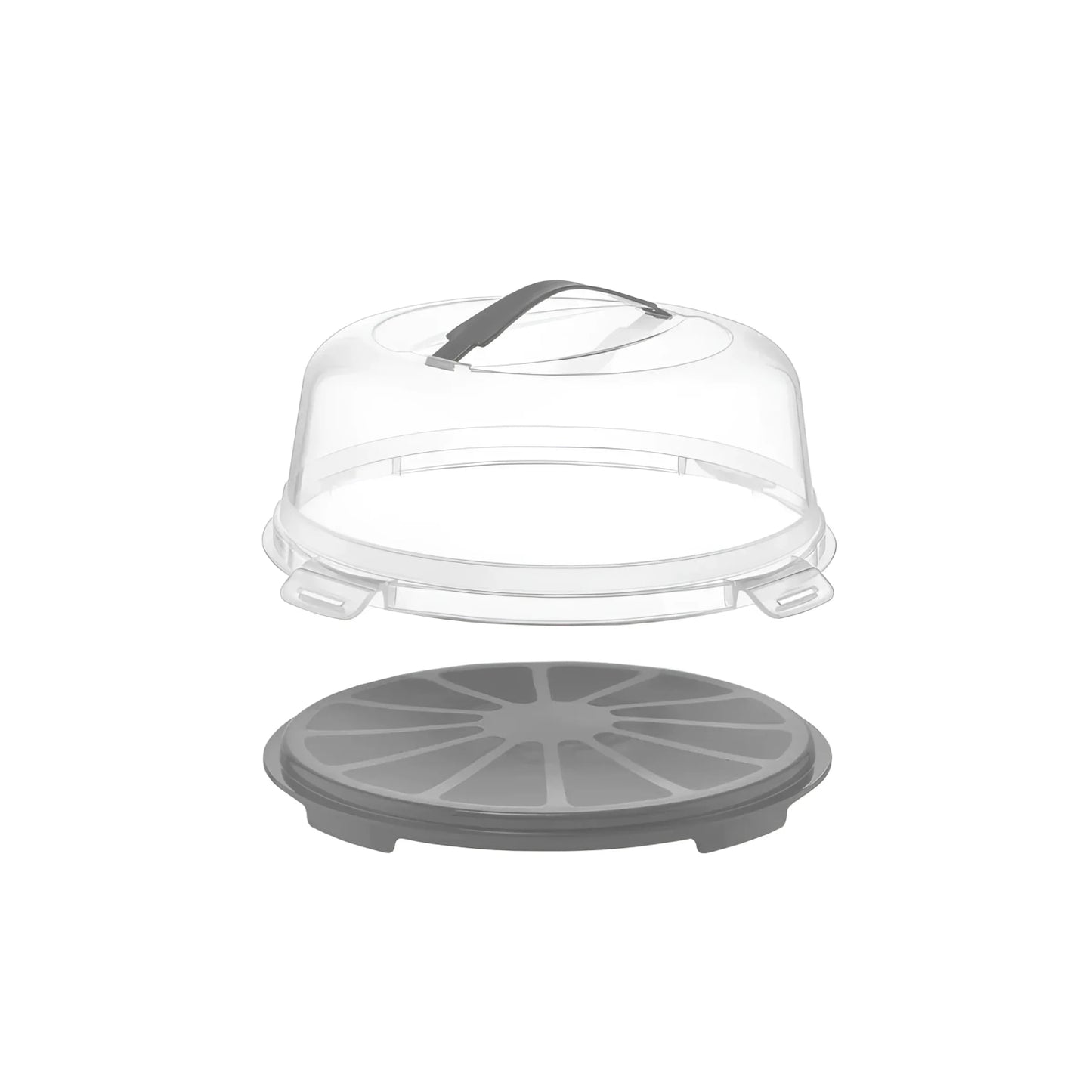 Cake storage container 33x15cm carrier with handle Assorted colours