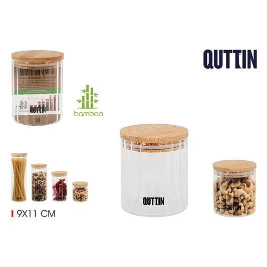 Canister kitchen Jars Borosilicate glass 9x11cm Quttin