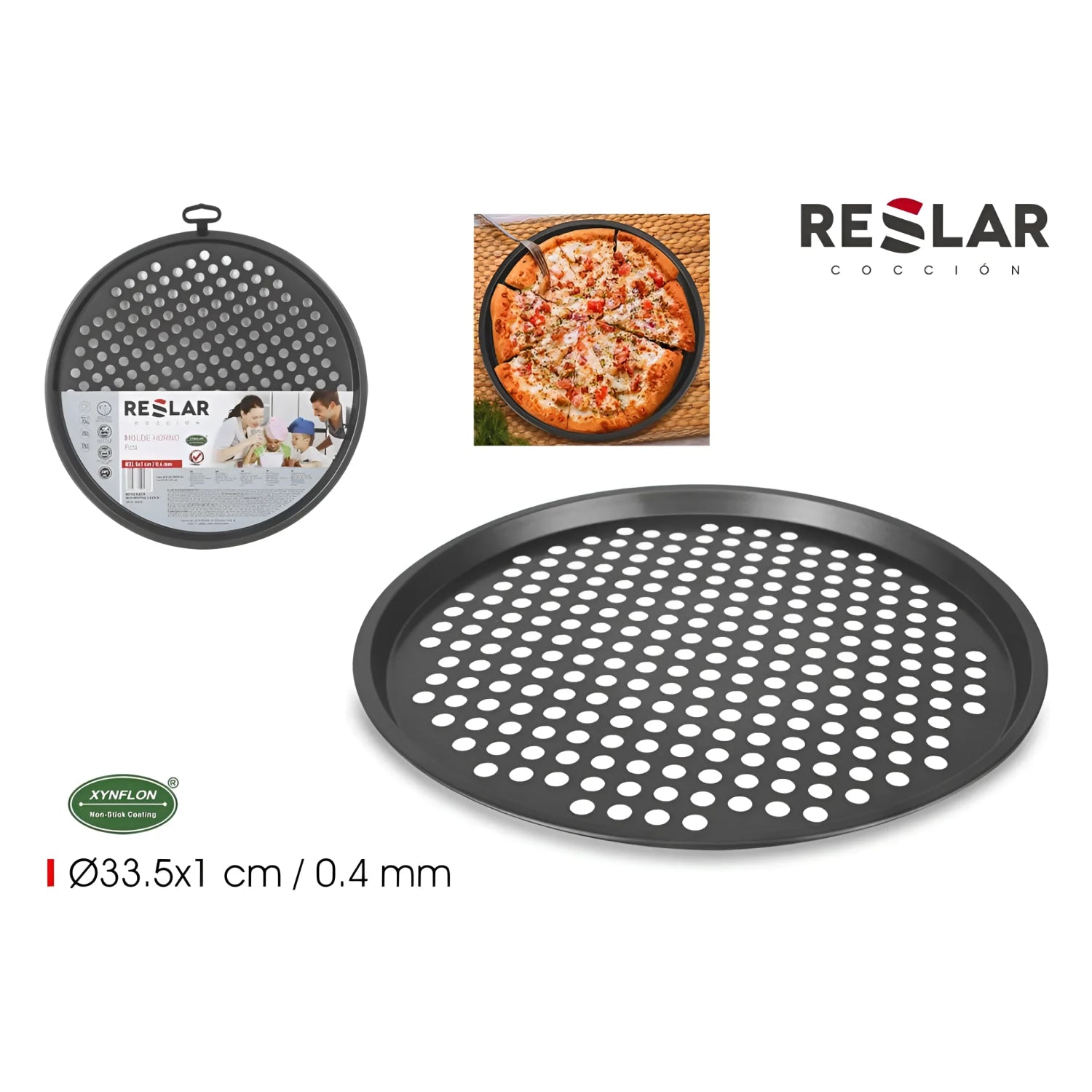 Carbon Steel oven pizza pan baking tray 33.5cm - pizza pan