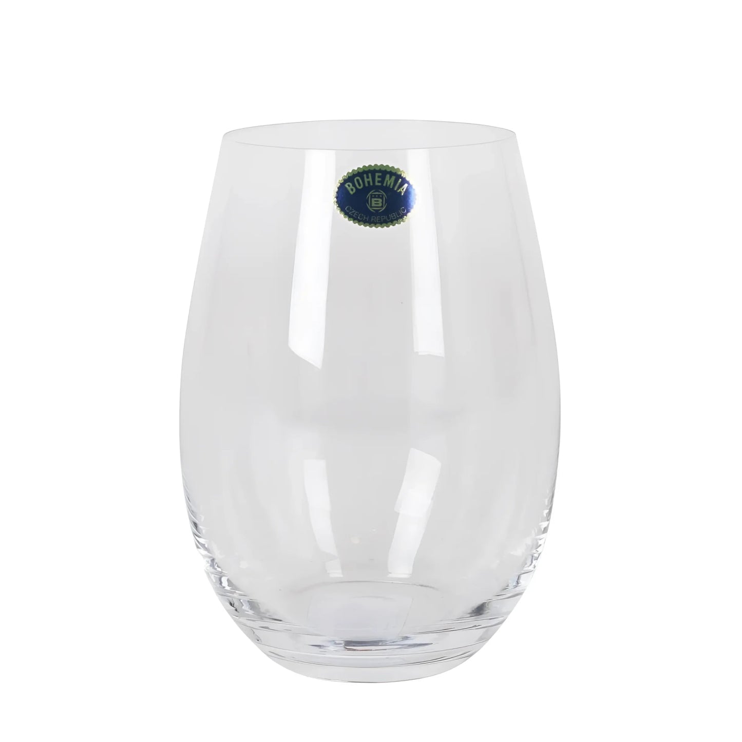 Clara Stemless wine glasses Bohemia Crystal tumblers 560ml drinking glasses