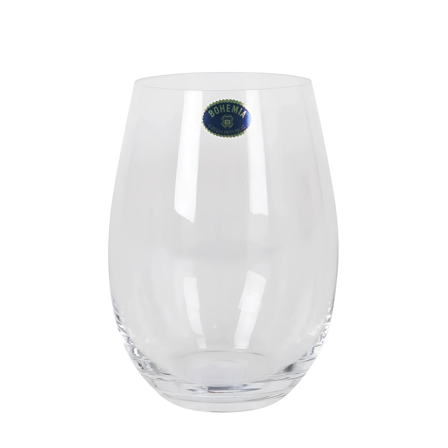 Clara Stemless wine glasses Bohemia Crystal tumblers 560ml drinking glasses