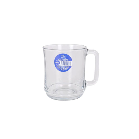 Duralex Clear Stackable coffee tea mugs 310ml Versailles