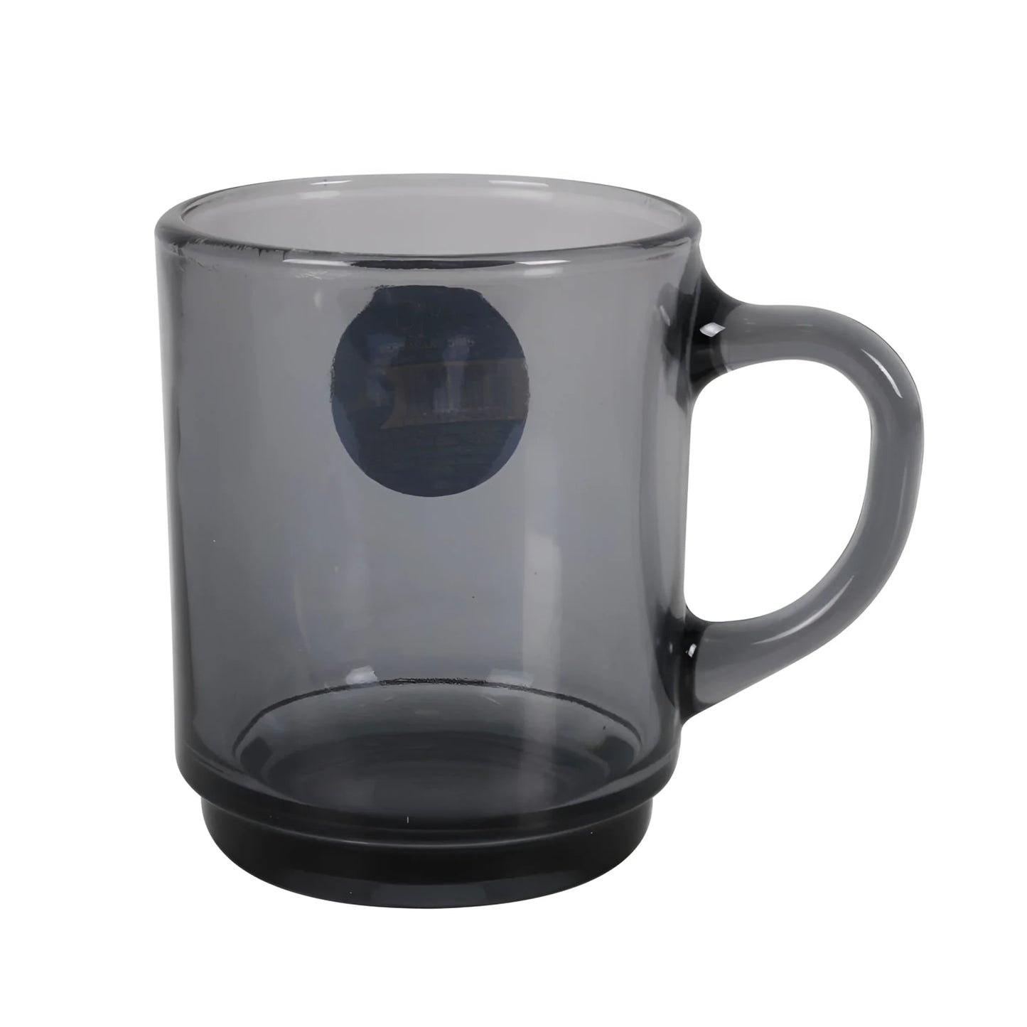 Duralex Grey smoke Stackable coffee tea mugs 260ml Versailles