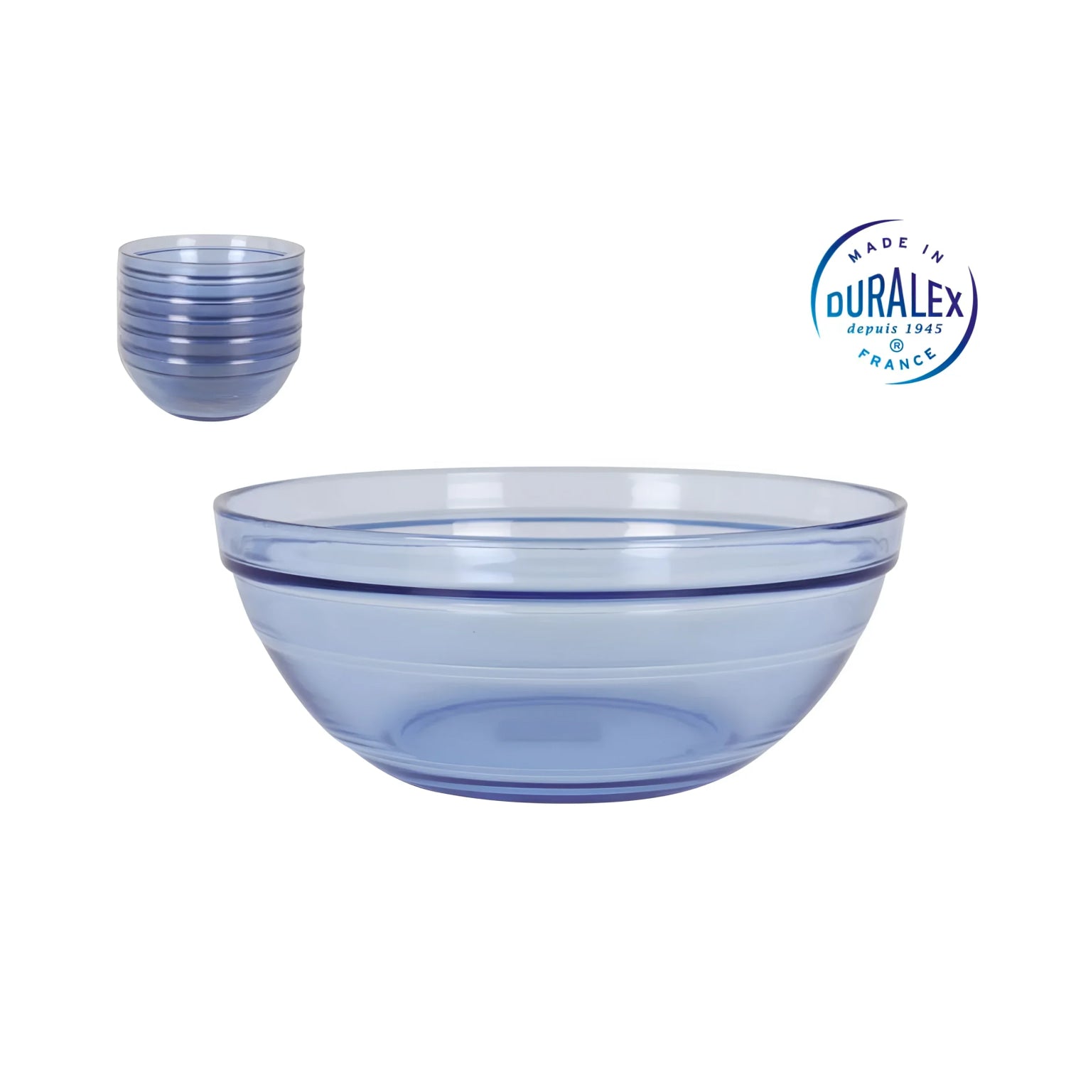 Duralex Marine 1.6L / 20.5cm bowl stackable