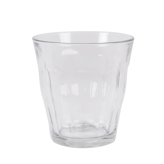 Duralex Picardie clear 310ml faceted glass tumbler with sturdy base