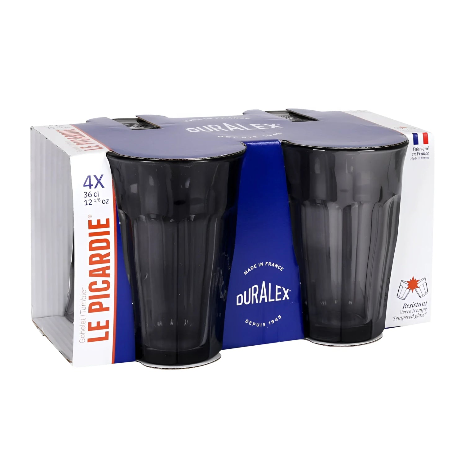 Duralex Picardie Grey Highball drinking glasses 360ml