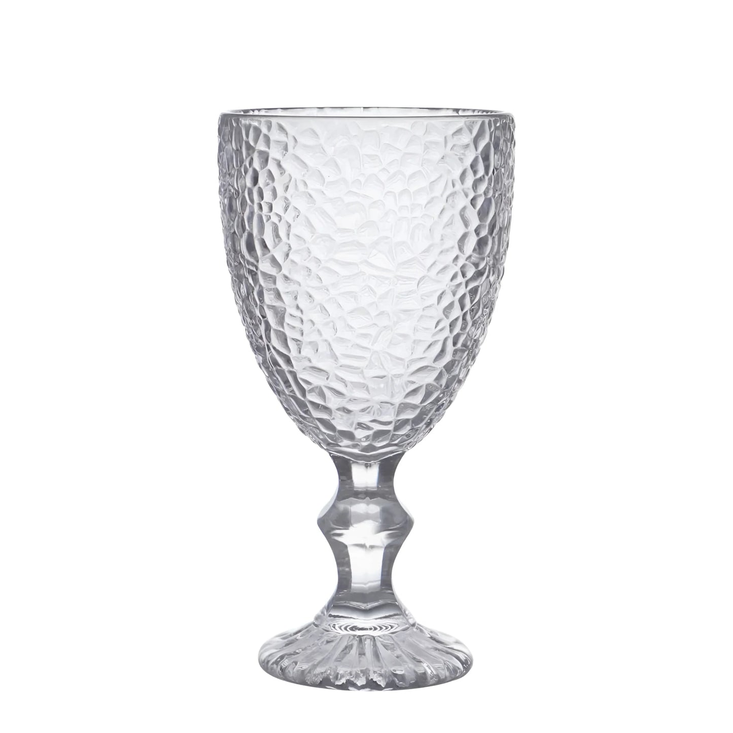 Festo clear Red wine glasses 325ml Luxury embossed glass