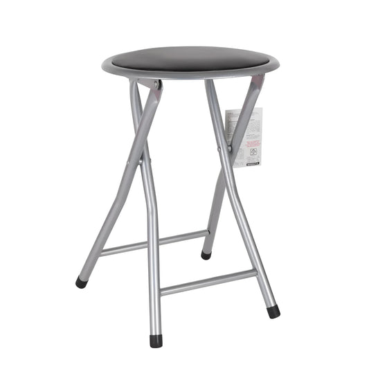 Folding Stool Chair Camping garden home kitchen black