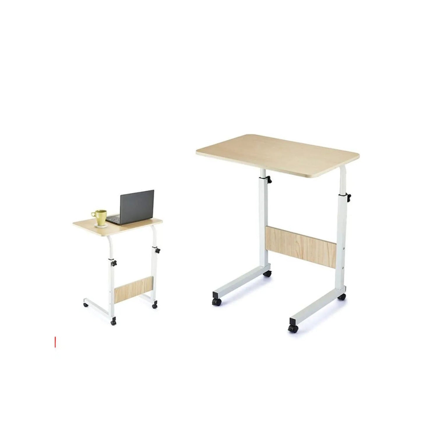 Folding table Confortime Natural Wood / Metal 65-89x50x40cm