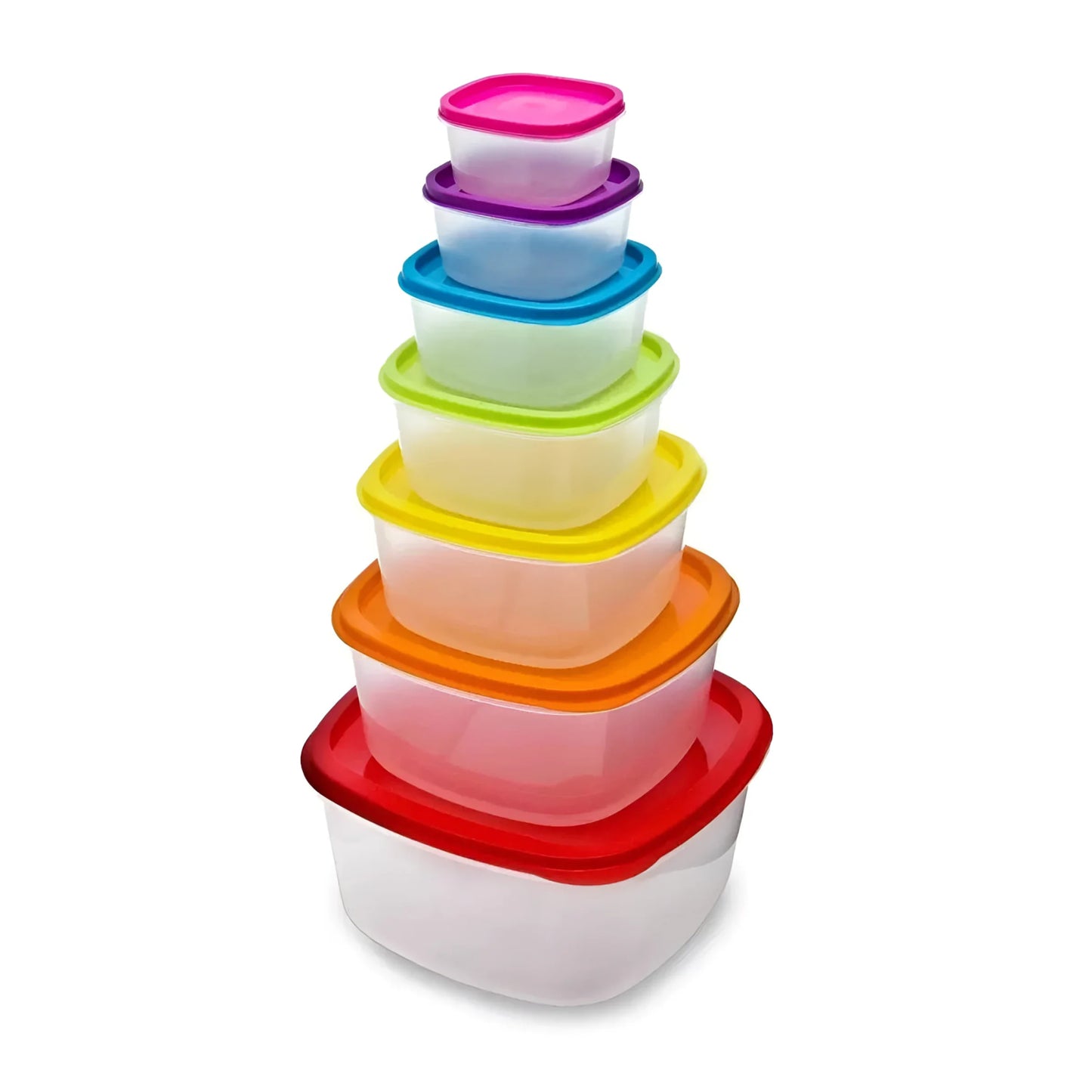 Food containers kitchen storage Set of 7 - LARGE lunch box kitchen storage 180ml to 5L