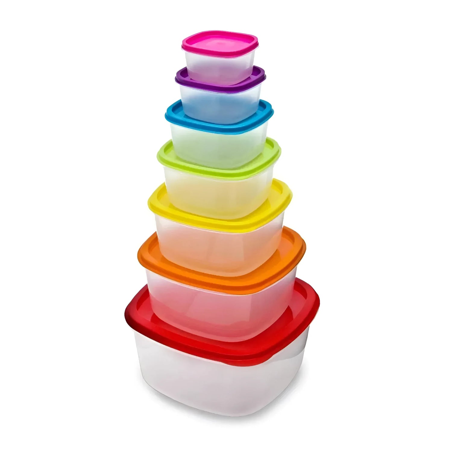 Food containers kitchen storage Set of 7 - LARGE lunch box kitchen storage 180ml to 5L