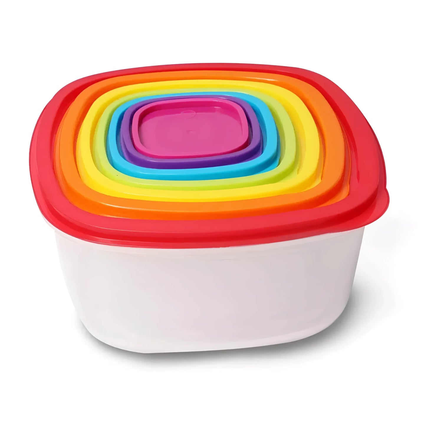 Food containers kitchen storage Set of 7 - LARGE lunch box kitchen storage 180ml to 5L