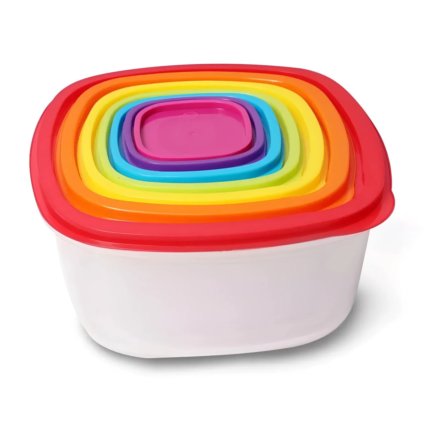Food containers kitchen storage Set of 7 - LARGE lunch box kitchen storage 180ml to 5L