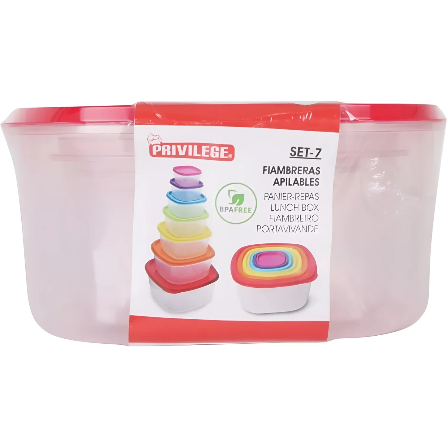 Food containers kitchen storage Set of 7 - LARGE lunch box kitchen storage 180ml to 5L