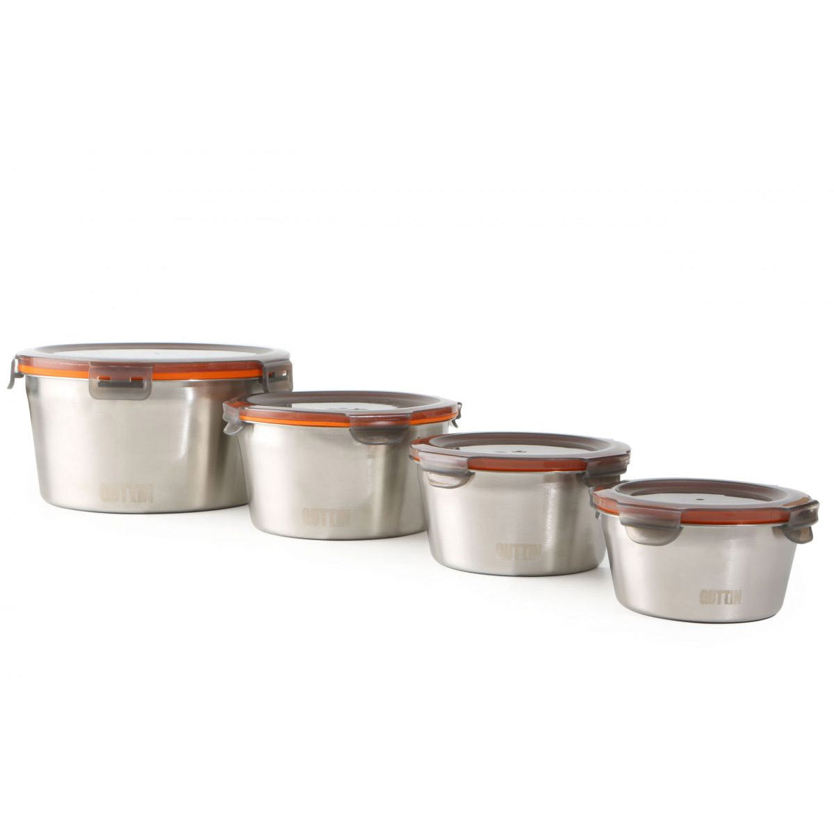 Food storage containers Microwave safe Stainless Steel Hermetic 2000ml Quttin