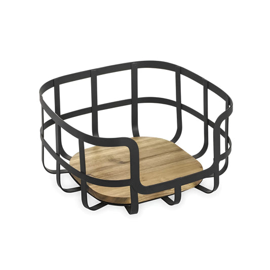 Fruit basket bowl Metal kitchen Confortime 24x24cm