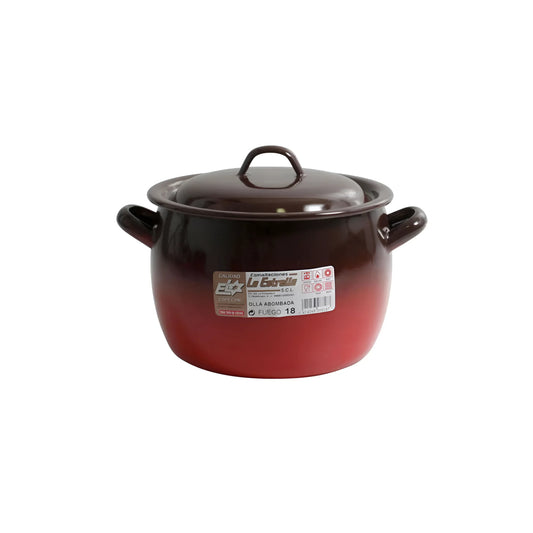 Fuego Casserole Enameled Steel 18cm La Estrella 4L