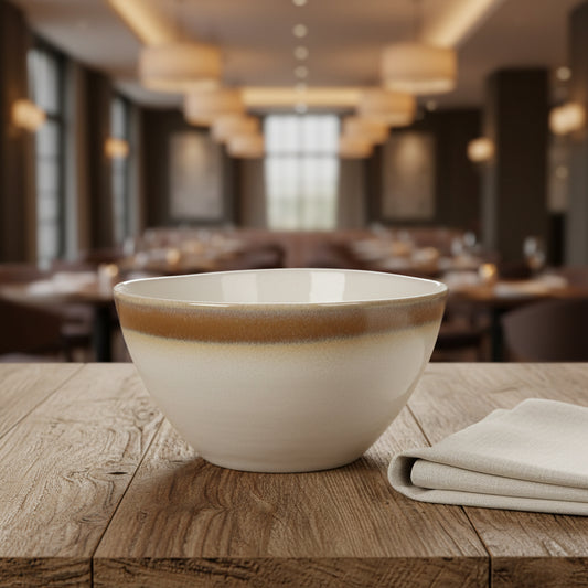 Fustam 18x9.5 Pasta Bowl Salad serving dish Irregular shape Stoneware 1.3L