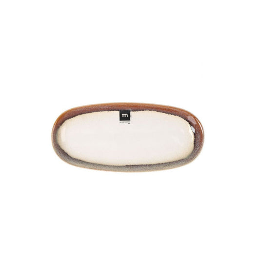 Fustam 25x12cm Dessert plate starters tapas dish Irregular shape