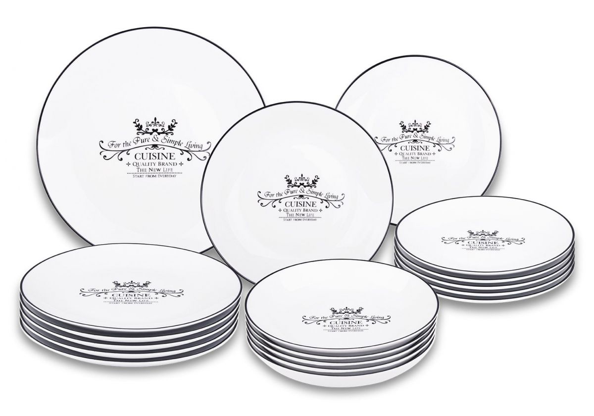 SANTA CLARA 18pcs Porcleain dinner set dinner plates CUISINE