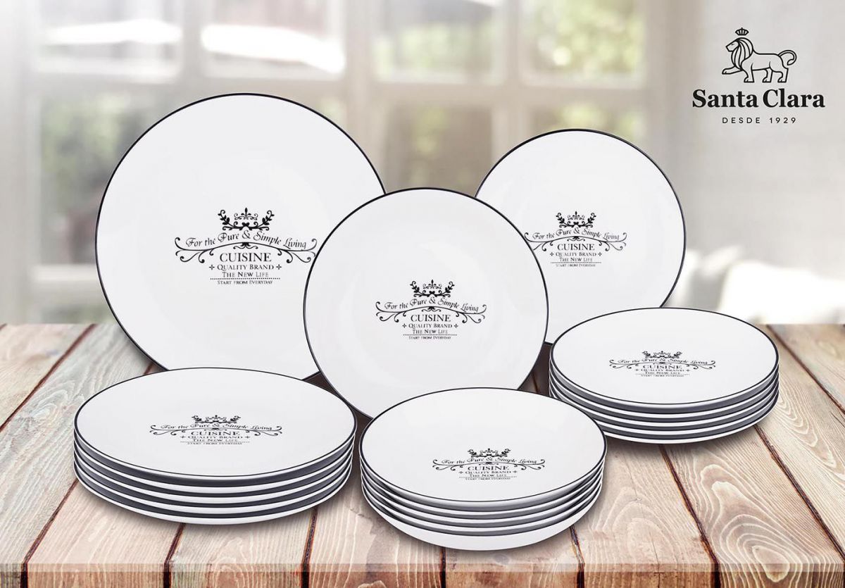 SANTA CLARA 18pcs Porcleain dinner set dinner plates CUISINE