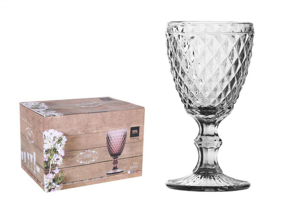 SIDARI CLEAR Vintage RED WINE GLASSES 350ml