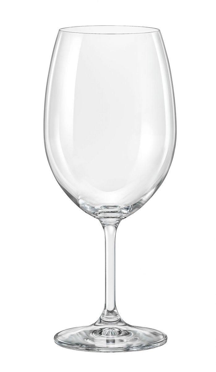 Large 540ml red white wine glasses 9.5x22.3cm Bohemia Crystal Lara