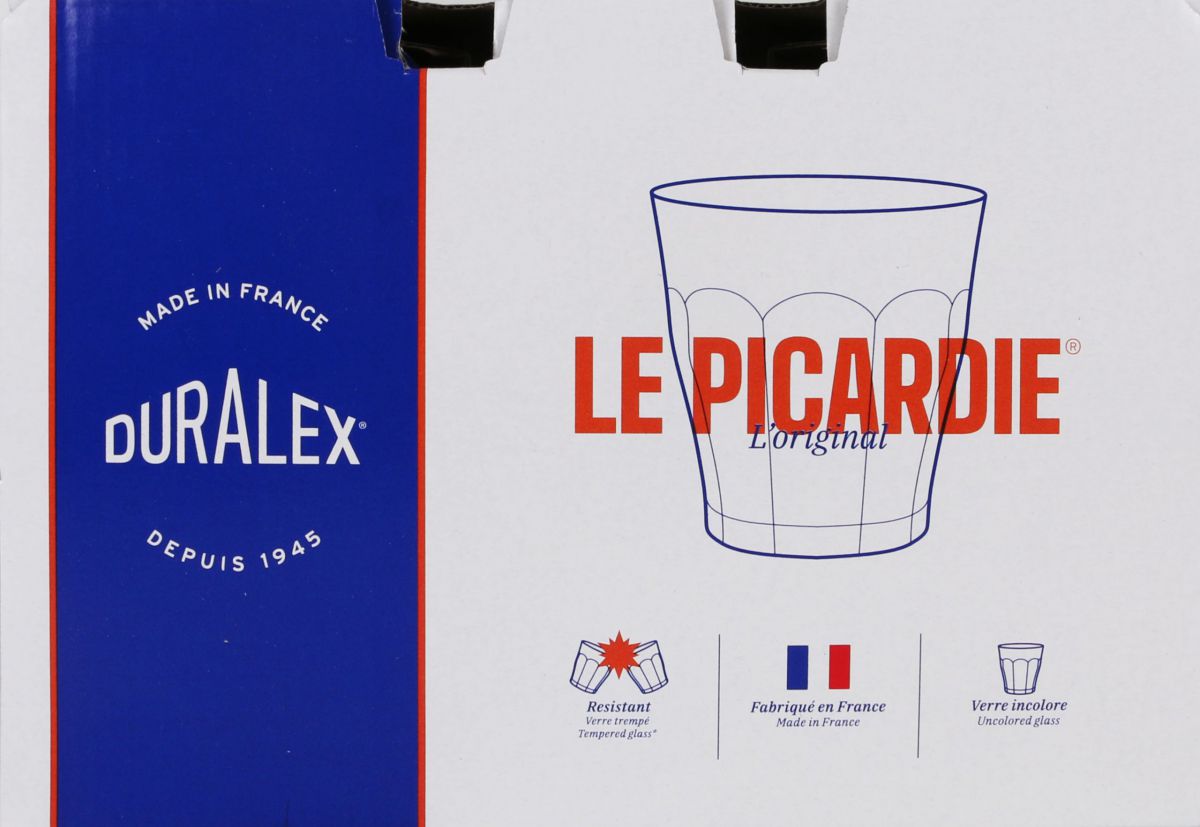 Picardie Clear drinking glasses 250ml tumblers