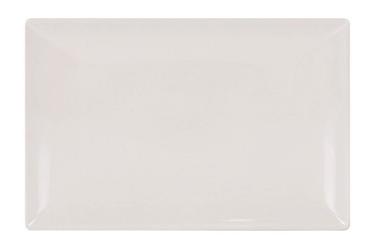 Ivory shine rectangular 34x22.5cm dinner plate Stoneware