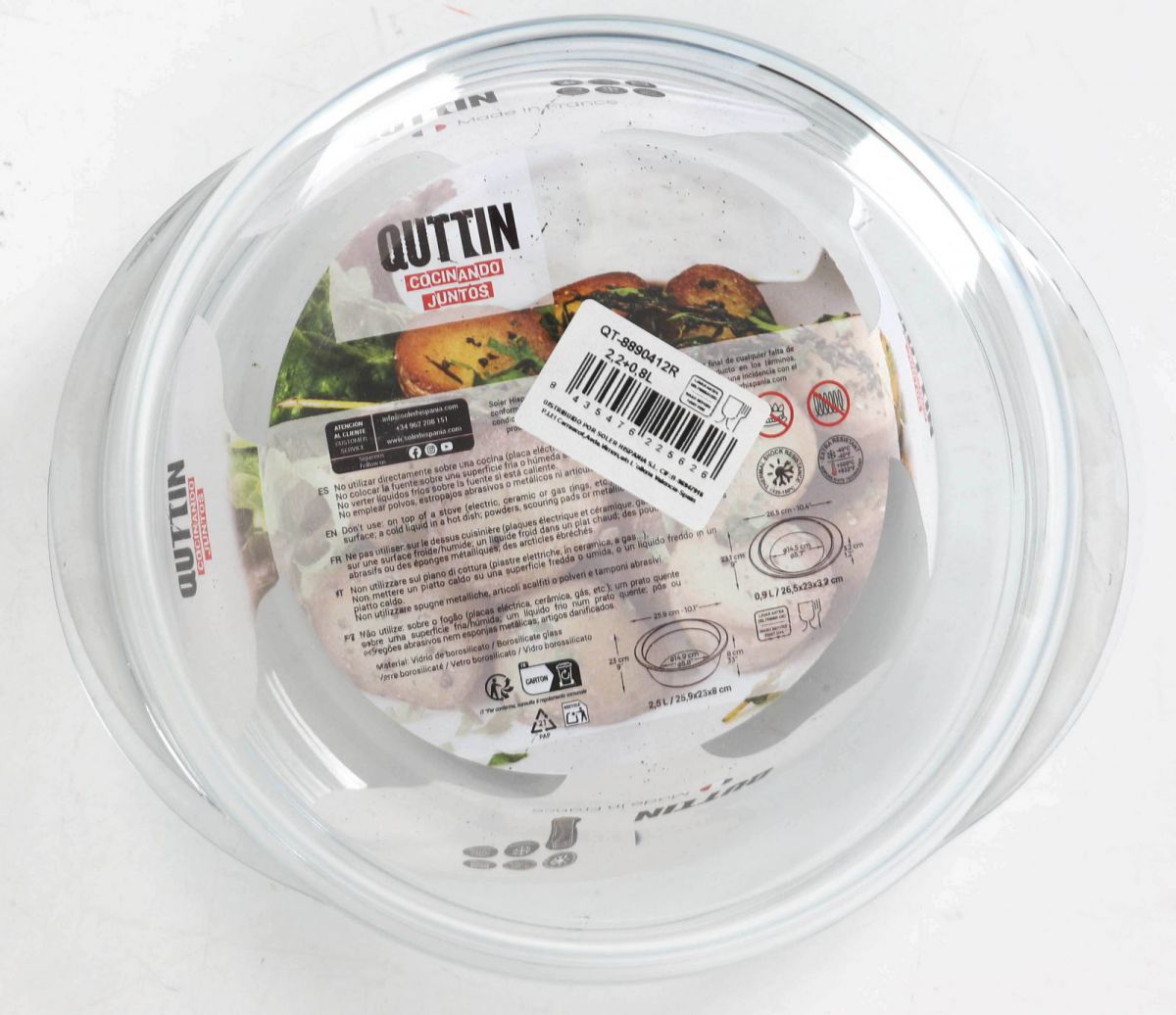 Oven Roasting dish Casserole With lid 2.2L