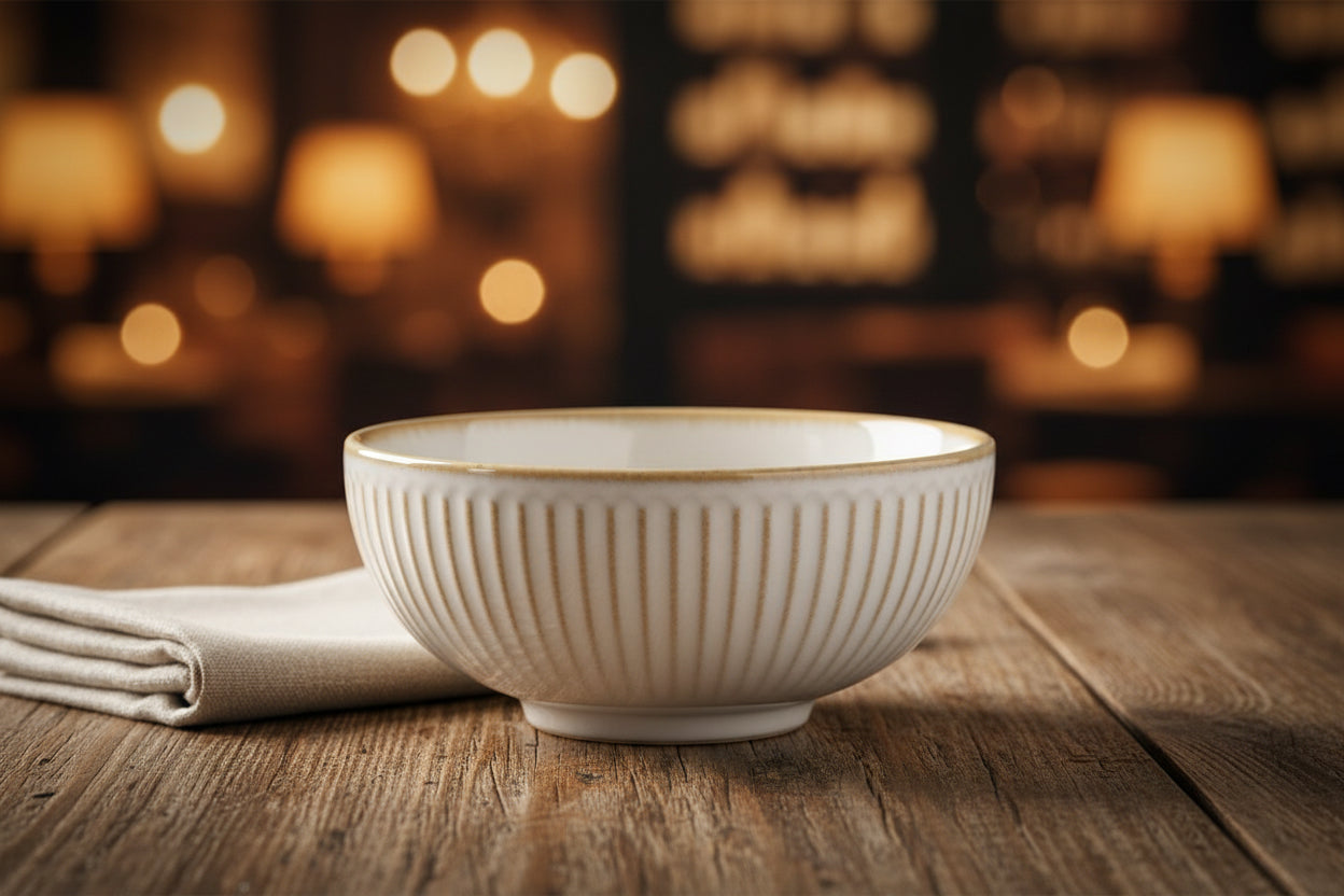 Milky Cream 15.7x7.2cm Cereal Bowl Stoneware