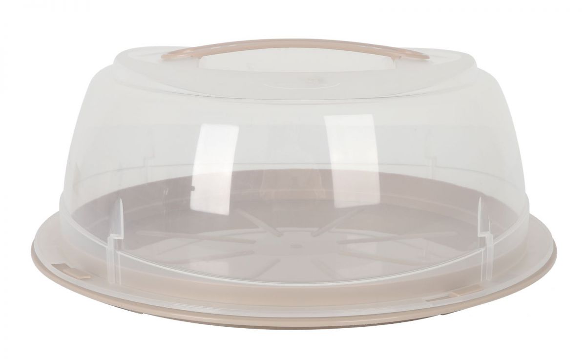 Cake storage container 35.5x15cm carrier with handle Assorted colours