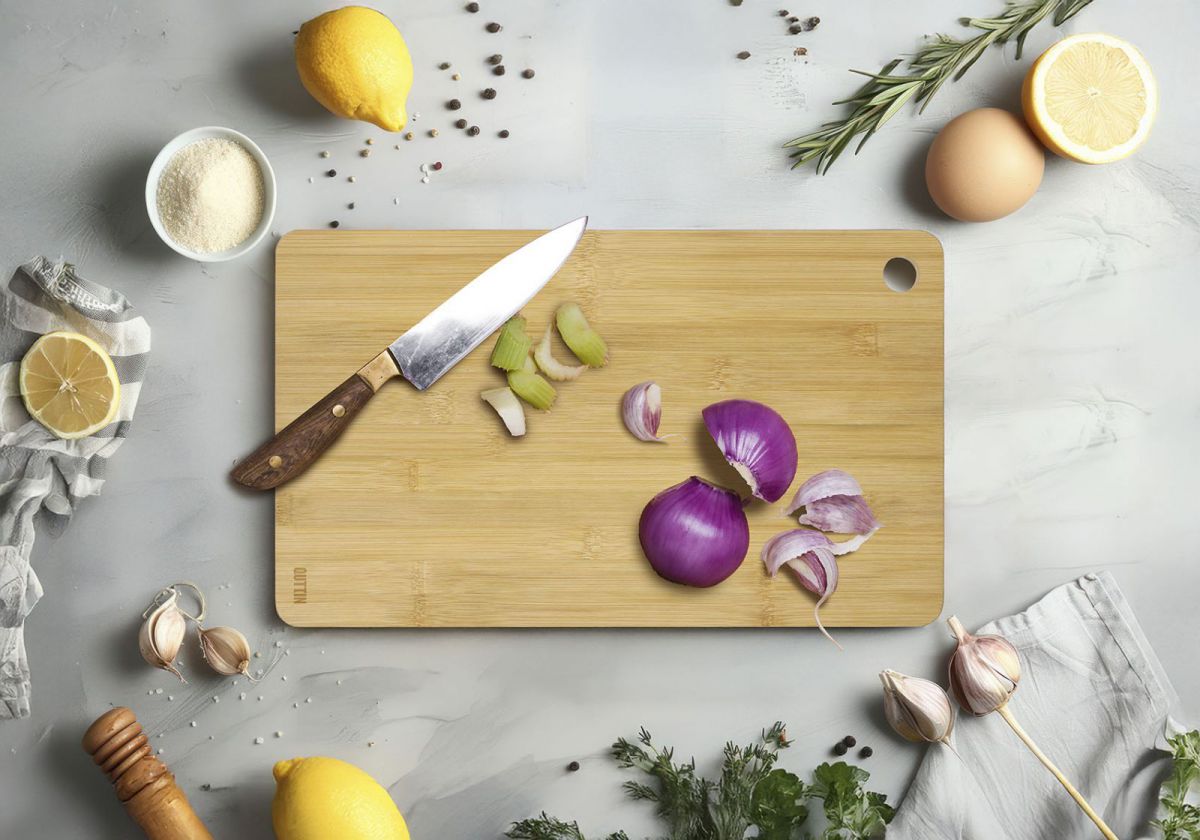 Cutting board 45X27cm Large bamboo chopping board Quttin